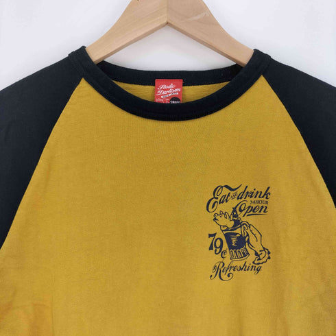 スタジオダルチザン STUDIO DARTISAN ロゴキャラクタープリント Q/S ラグランスリーブ クルーネック Tシャツ メンズ import:S